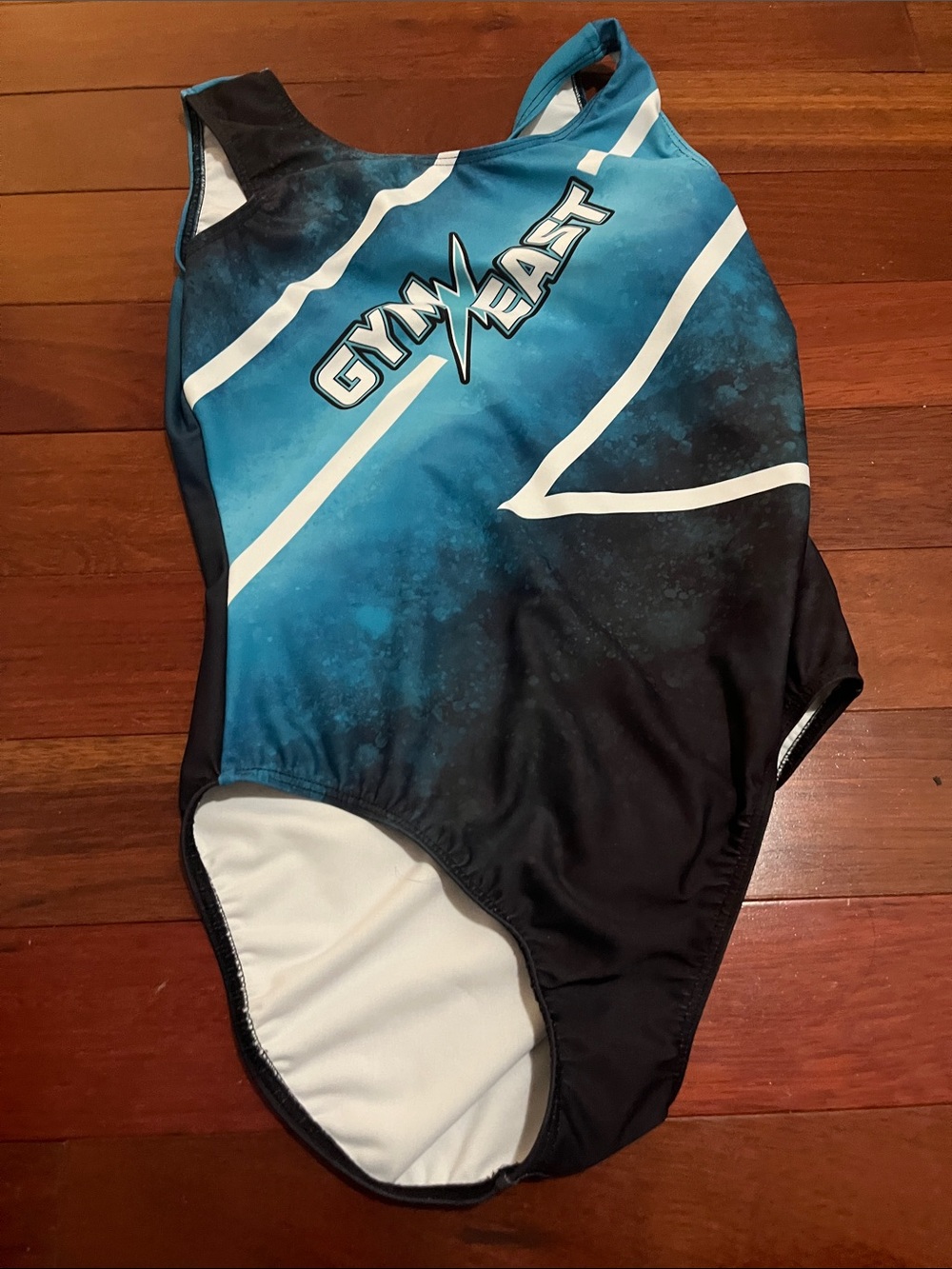 GymBeast Blue & Black Athletic Leotard
